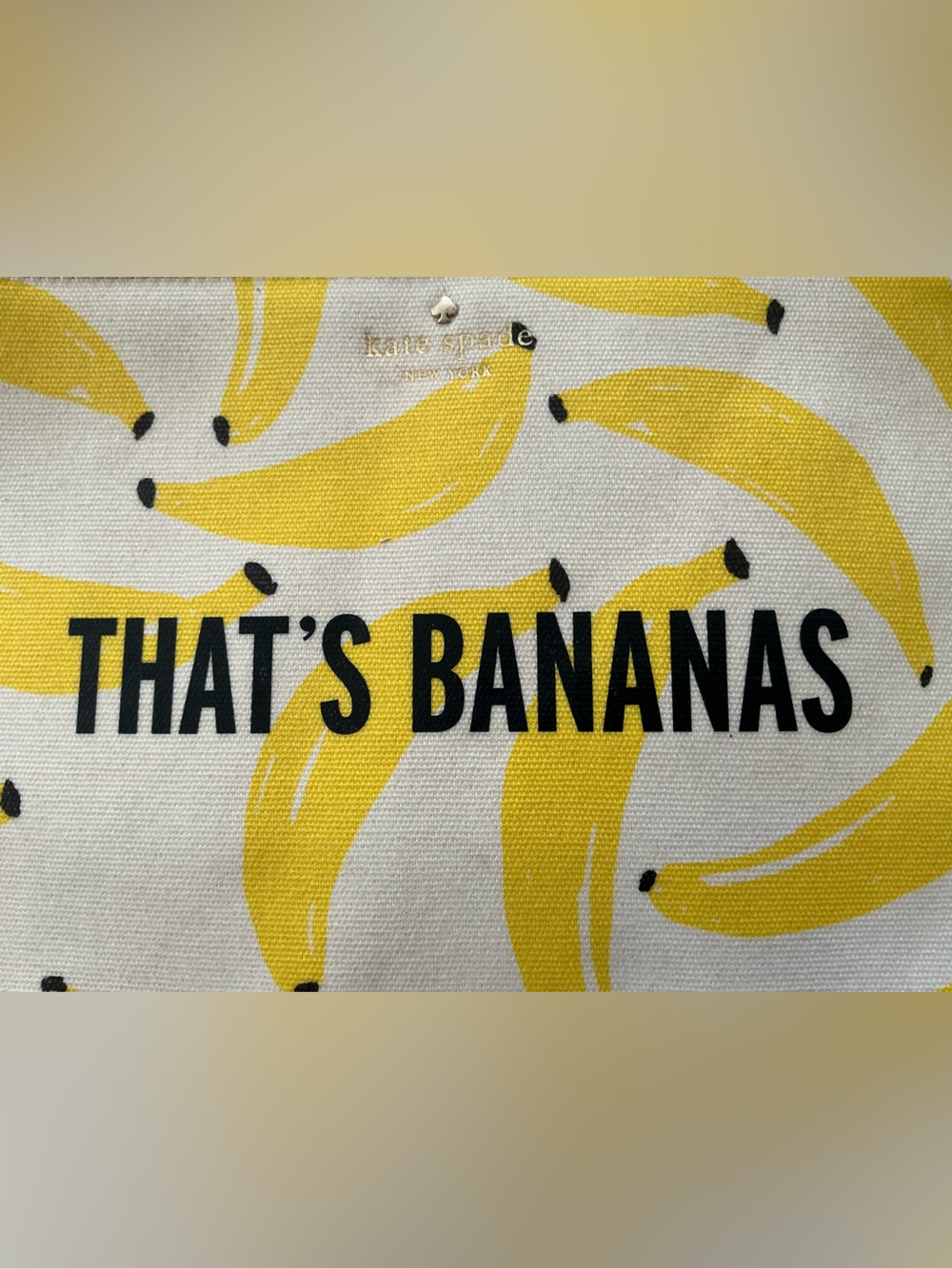 kate spade Yellow Banana Print Canvas Wristlet - Picture 2 of 6